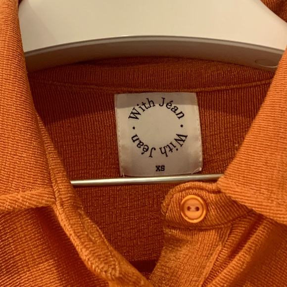 With Jeans Orange Mini Dress - Picture 3 of 4